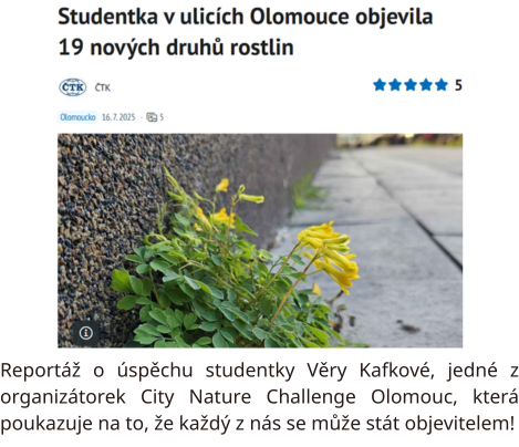 Reportáž Olomouckého deníku