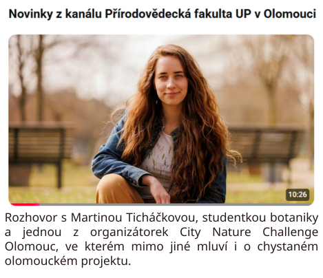 Interview for Faculty of Science at Palacký University in Olomouc
